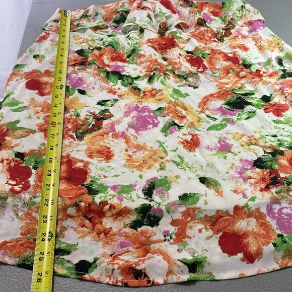 ENTRO Dress Floral Halter Cold Shoulder Ruffle Mini Flowy Boho L Anthropologie - Picture 6 of 10